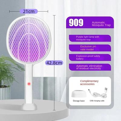 Mosquito-killing Swatter Rechargeable Electric Mosquito Swatter Powerful Mosquito Lithium Battery Mosquito Luring Swatter