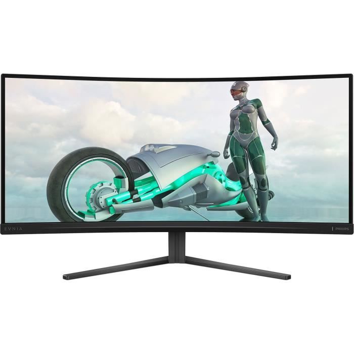 Monitor PC - PHILIPS - Evnia 34M2C3500L - 34" WQHD - Zakrzywiony panel - 180Hz - 0,5ms - HDR - HDMI/DP - Czarny