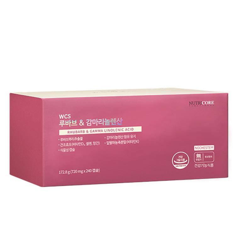 Nutricore WCS Rhubarb DK & Gamma-Linolenic Acid Female Menopausal Rhubarb Root Extract 720mg x 60 capsules (1 month)