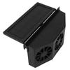 1.5W Solar Powered Car Ventilator 3 Holes Car Exhaust Fan Vehicle Air Circulation Fan Black
