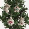 Pentagram Christmas Tree Decorations Decorative Christmas Ornament Christmas Burlap Pendant  Window