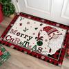 Christmas Happy Floor Mat - Durable And Slip-Resistant For Indoor And Outdoor Entrances, Kitchen Carpet, Home Decoration