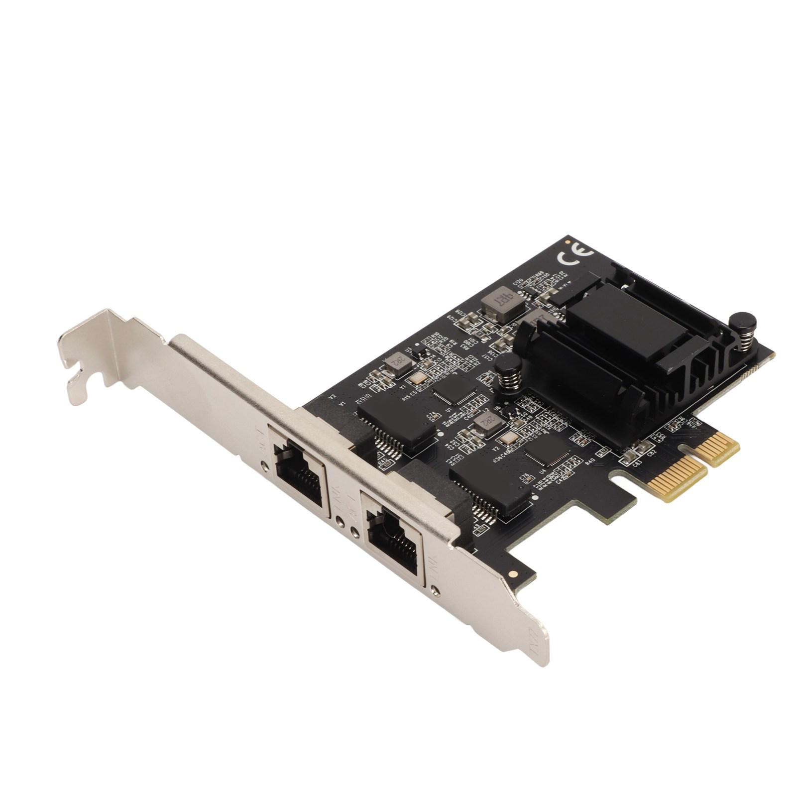 

Мережева карта PCIe Двопортова Чіп RTL8125BG 2500 1000 100 Мбіт/с 2.5GBase T PCIe Інтернет-адаптер для