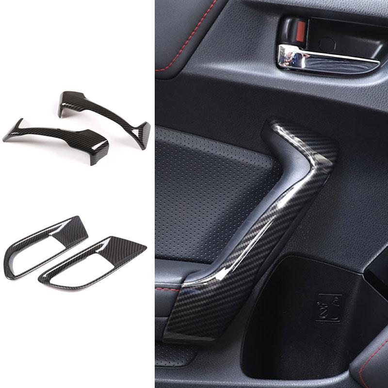 

Для Toyota 86 Subaru BRZ 2012 - стиль углеродного волокна, внутренняя дверная панель, ручка, крышка дверной чаши, автомобильные аксессуары