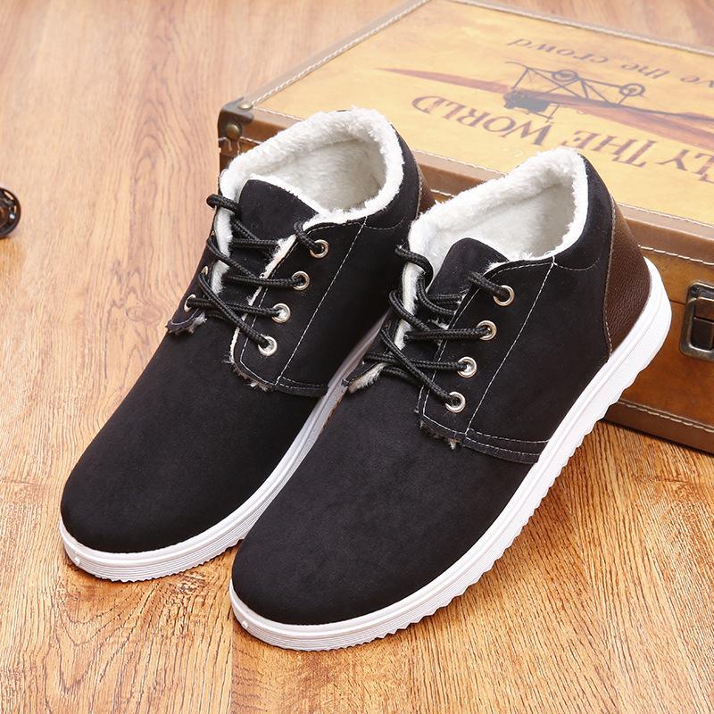 Winter Men's Short Boots New Retro Plush Warm Comfortable Thick Soled Work Snow Boots Outdoor Fashion Sports Casual Cotton Shoes