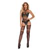 Sex Underwear Sexy Temptation Neck Hollow Open Crotch Transparent One-piece Net Clothes Net Hole One-piece Net Socks