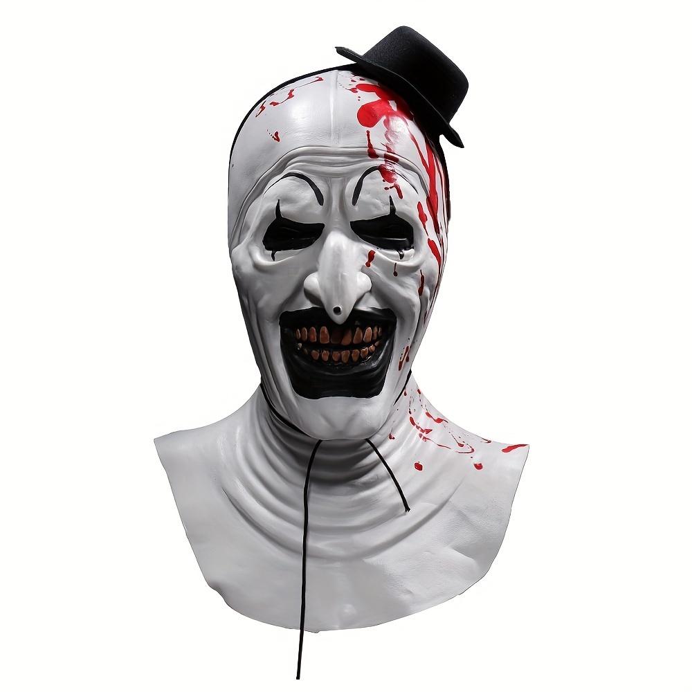 Horror Clown Mask Halloween Hat Trick Clown Headgear Masquerade Party Dress Up Demon Clown Broken Soul With Hat Clown Character
