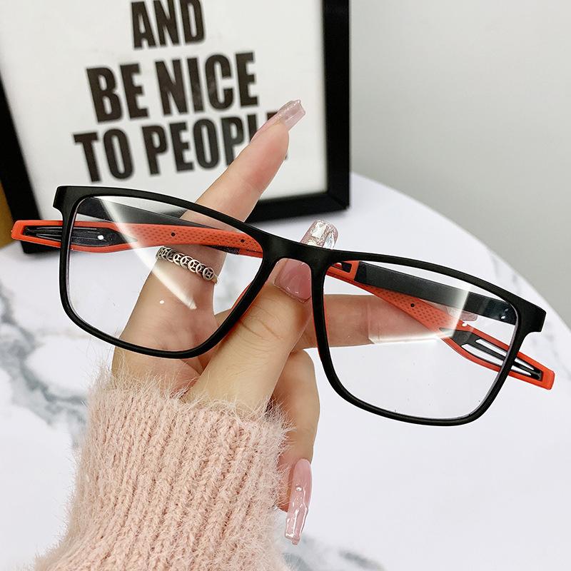 New Two Color Eyeframe Sports Anti Blue Light Glasses Trendy Men Women Fashion Myopia Glasses TR004