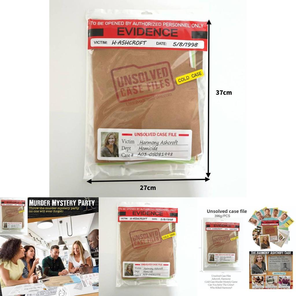 Unsolved Case Files Harmony Ashcroft Card Game With Interactive Play For Family Fun And Brain Development