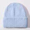 Custom Wool Beanie Hats for Women Luxury Warm Lambs Wool Knitted Winter Bennie for Business Travel Hand Drawn Logo
