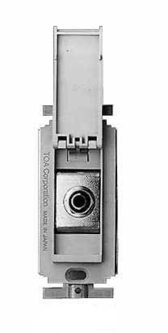 

TOA YM-1J microphone outlet, horn type, with dual horn jack, for microphones with vinyl cords of 0.75 to 2mm².