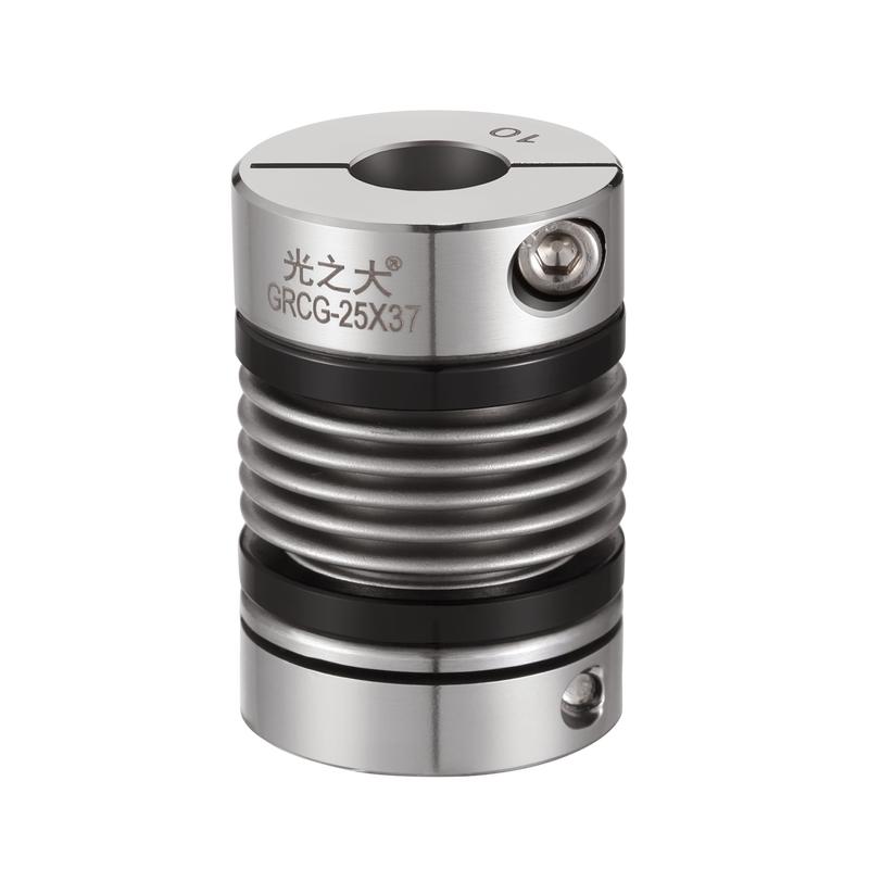 Precision Stainless Steel Bellows Coupling Zero Backlash High Torsional Stiffness Flexible Misalignment for Servo Motor GRCG-20X32(4-8)