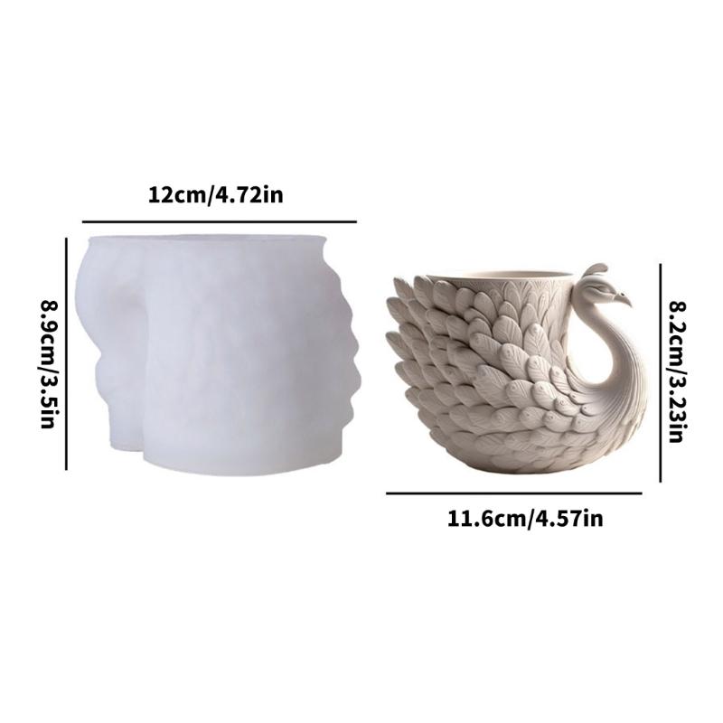 Handmade Plant Pots Mould Flexible Silicone Mould for Concrete Succulent Planter Creative Pen Holder Making Mould