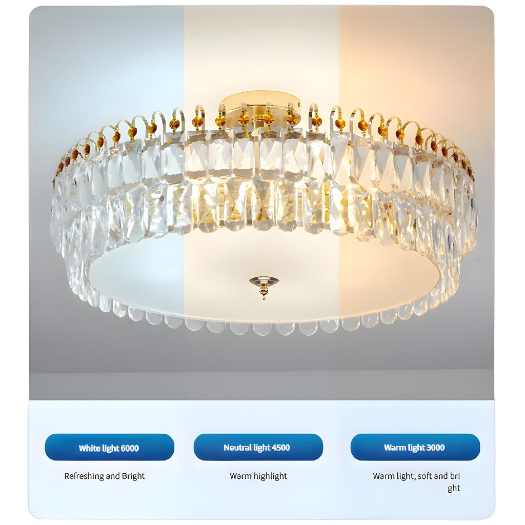 Luxury French Ceiling Lamps Living Room Chandelier Romantic Bedroom Ceiling Lamp Dining Table Decor Hanging Light Lustre Fixture