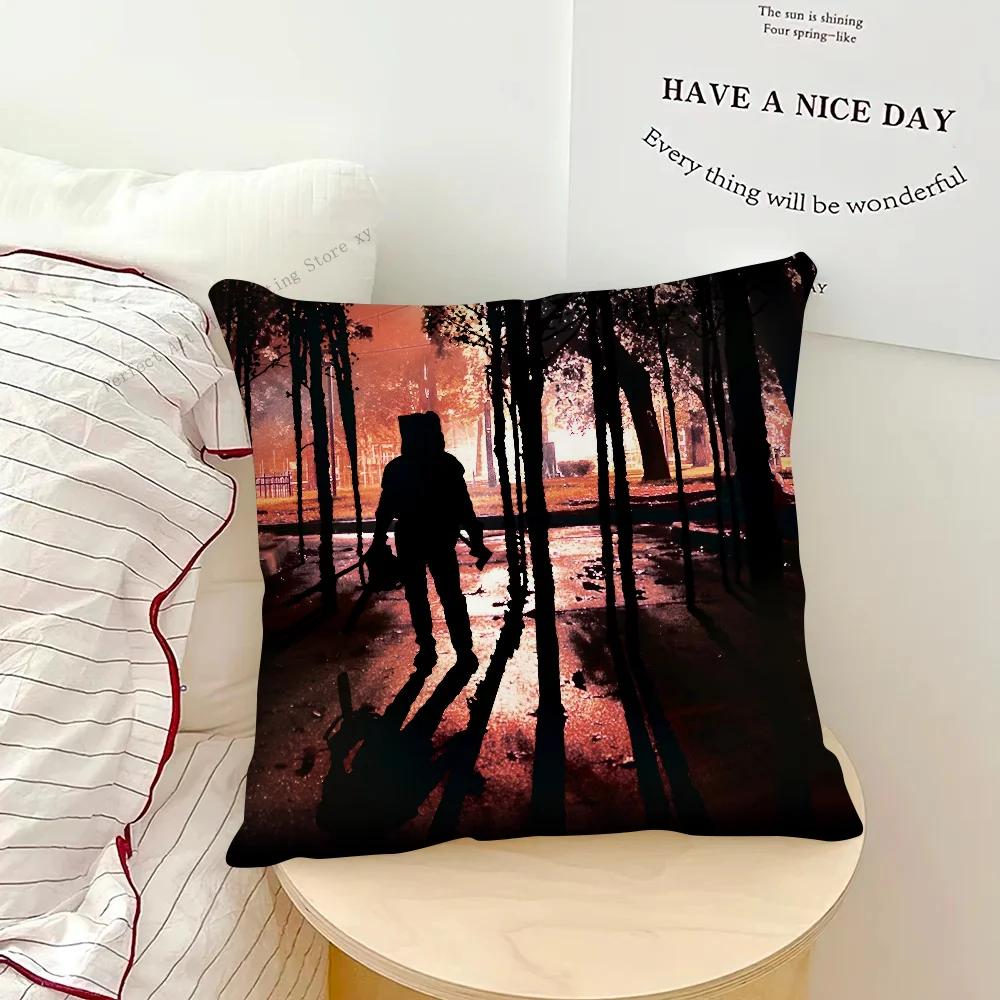 Resident Evil 4 Game Pillow Case Fashion Square Pillowcase Bedroom Sofa Room Ins Decoration Leisure Cushion Cover 40x40