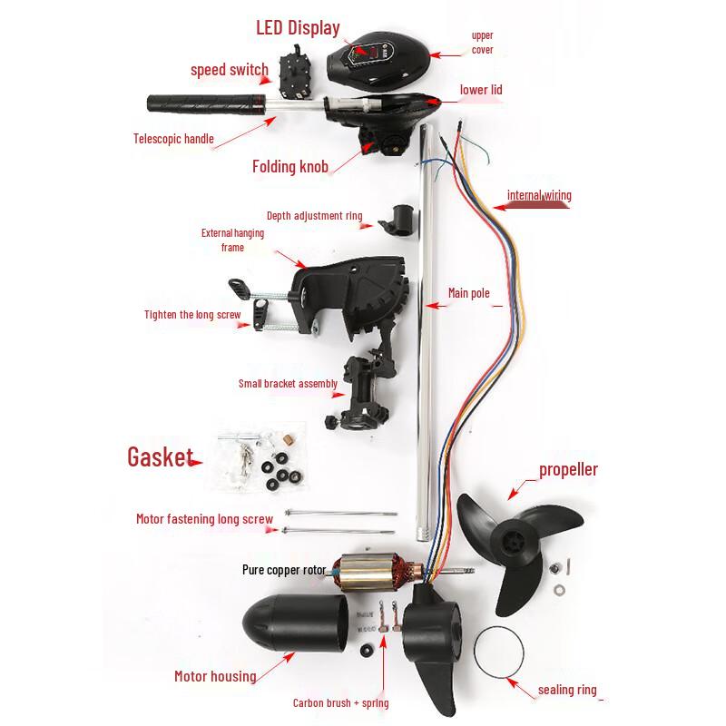 Hengjie Star 12V Electric Inflatable Boat Motor
