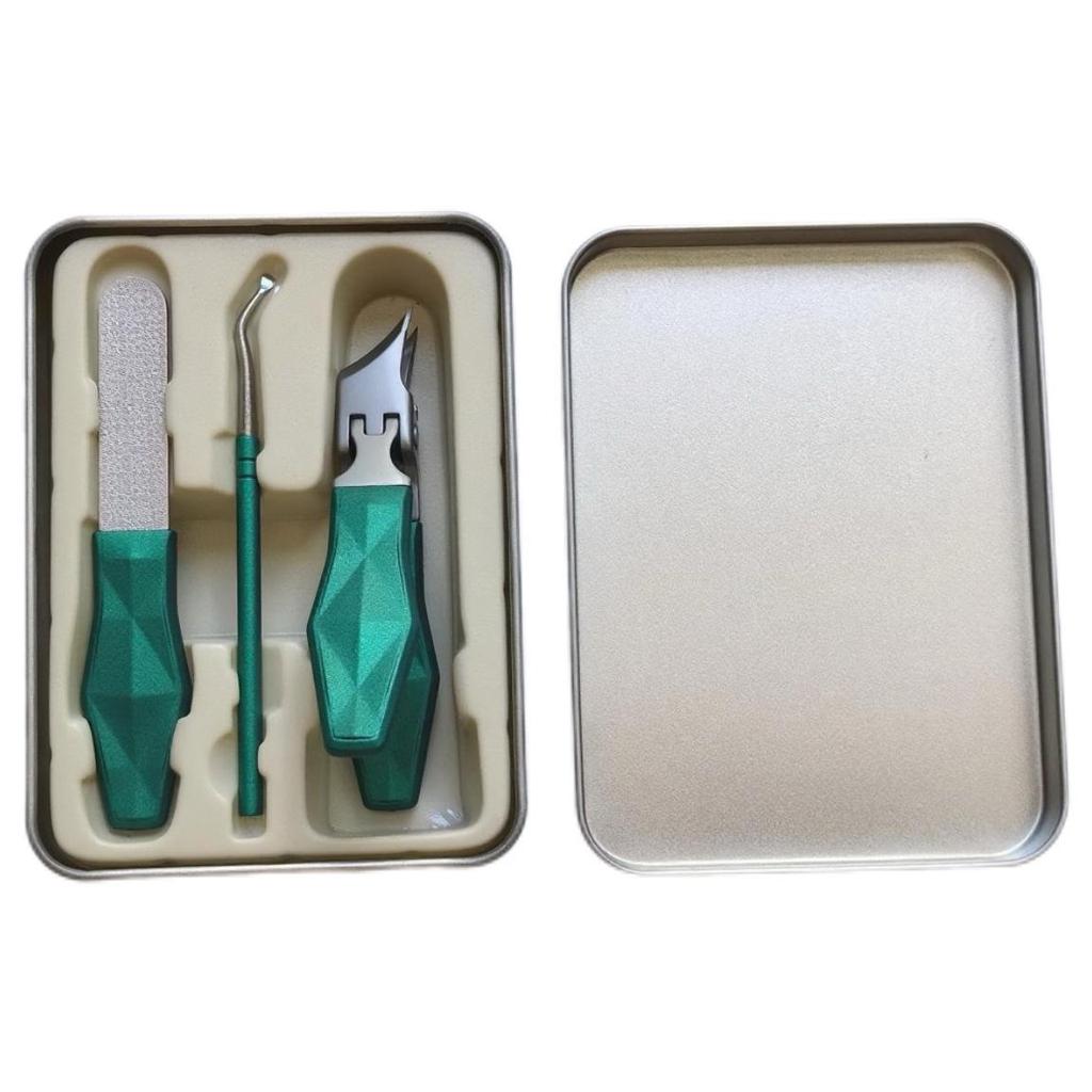 Ultra-Sharp Angled Nail Clippers with ABS Handle for Ingrown Toenails