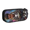 Afro Black Boy With Crown Pencil Cases for Boy Girl Large Storage Black King Doctor Astronaut Pilot Pen Bag Box Stationery