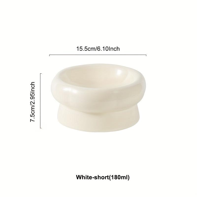 Tigelas de cerâmica para animais de estimação, tigelas de cerâmica com pé alto para gatos, comida para cães, alimentador de água para animais de estimação, pratos para comer, gatos, filhotes, tigela de alimentação elevada