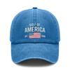 [Patriotic Baseball Cap] 2025 Gulf Of AMERICA Print Adjustable Hat Vintage Washed Polyester - Unisex Casual Outdoor Sports Gift For July 4Th