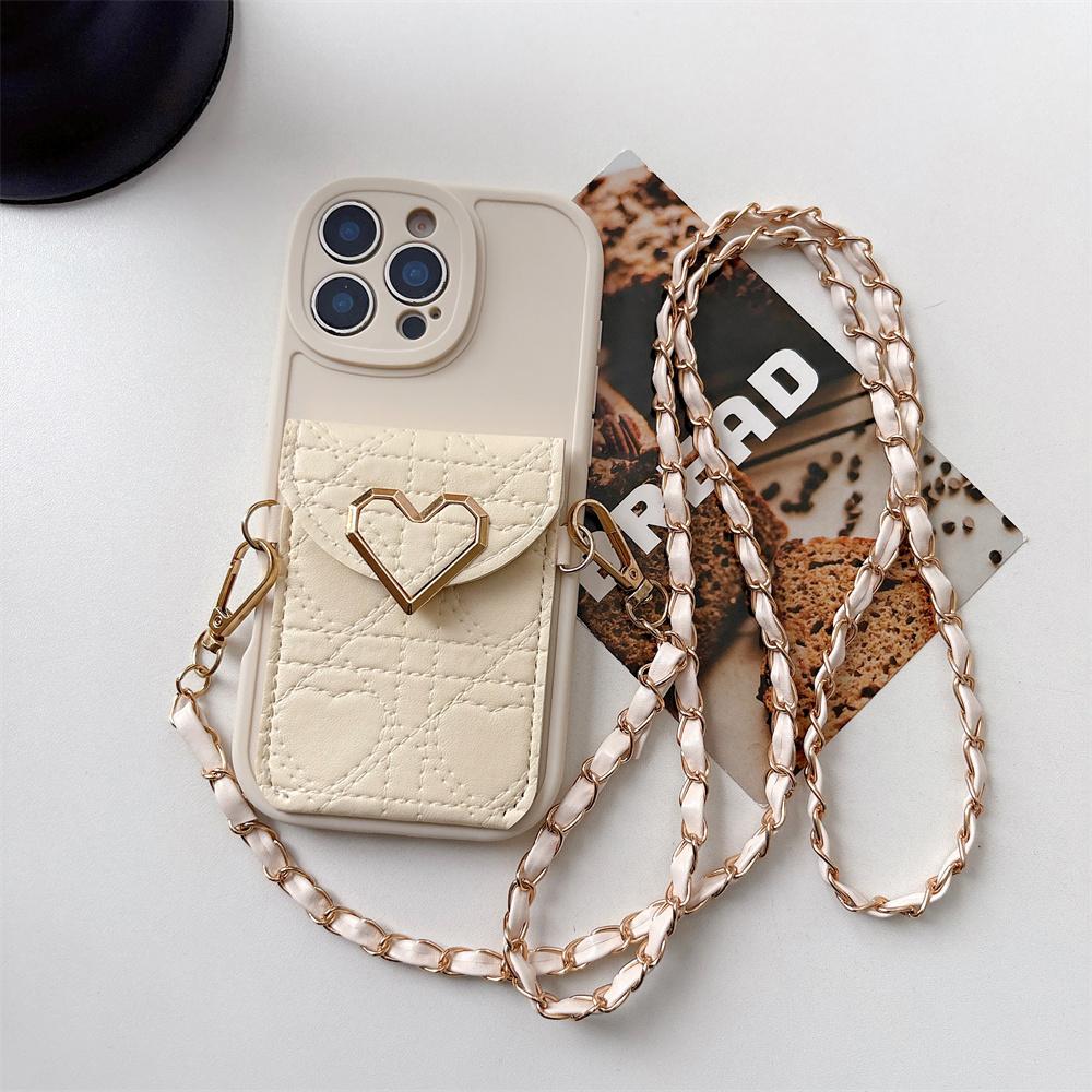 Crossbody Wallet Card Holder Phone Case for IPhone 17 Air 14 13 12 11 Pro Max 16 15 Plus  Leather Protective Cover