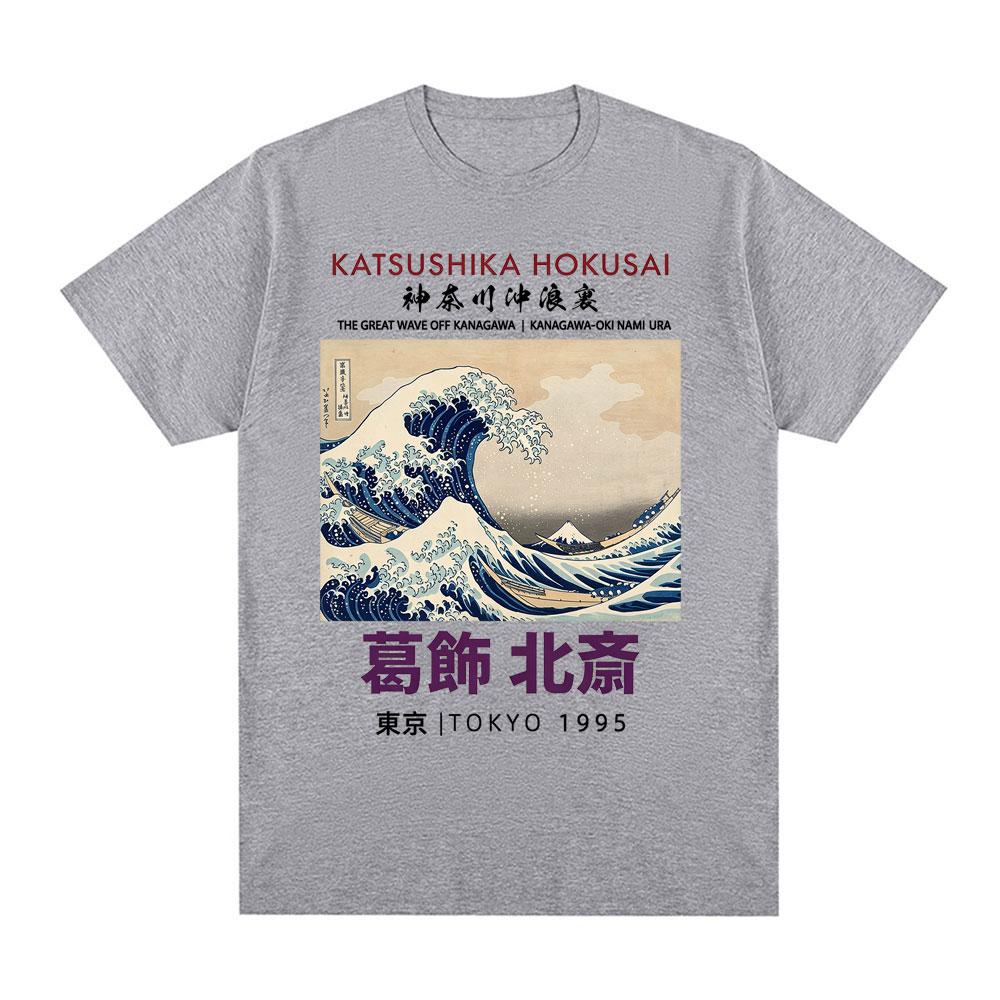 Great Wave Ukiyoe Japanese Style TShirts Fashion Casual 100 Cotton TShirt Unisexs Unisex Gothic Oversized Short Sleeve T Shirts