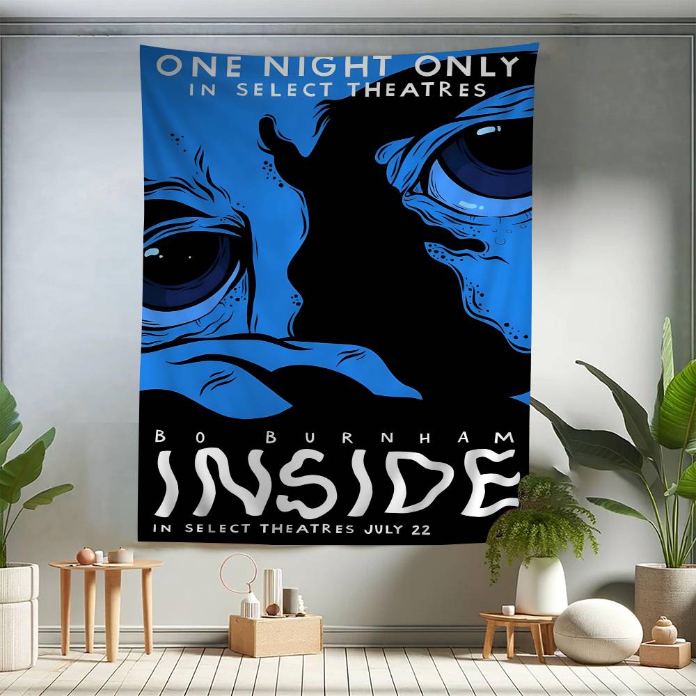 

Bo BBurnham Inside Album Printed Large Wall Tapestry Hanging Tarot Hippie Wall Rugs Dorm Home Decor 74x94cm(29x37in)