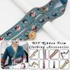 10 Yards Ethnic Lace Embroidery Ribbon Sequin Stitching Lace Trim DIY Sewing Bag Dress Hanfu Garment Decor Accessories