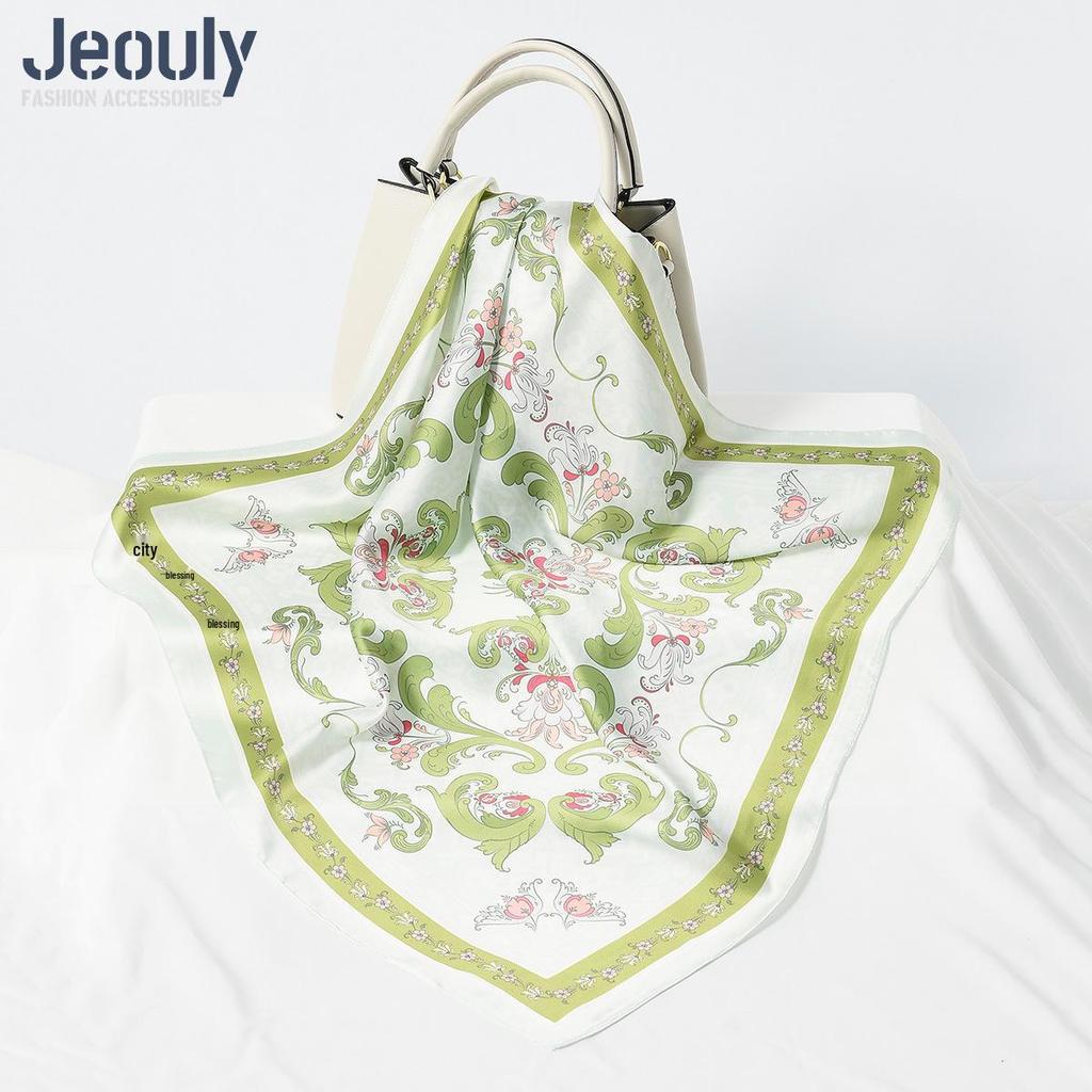 Cross-Border 70cm Silk Cashew Print Scarf - Autumn/Winter Women's Fashion Headscarf