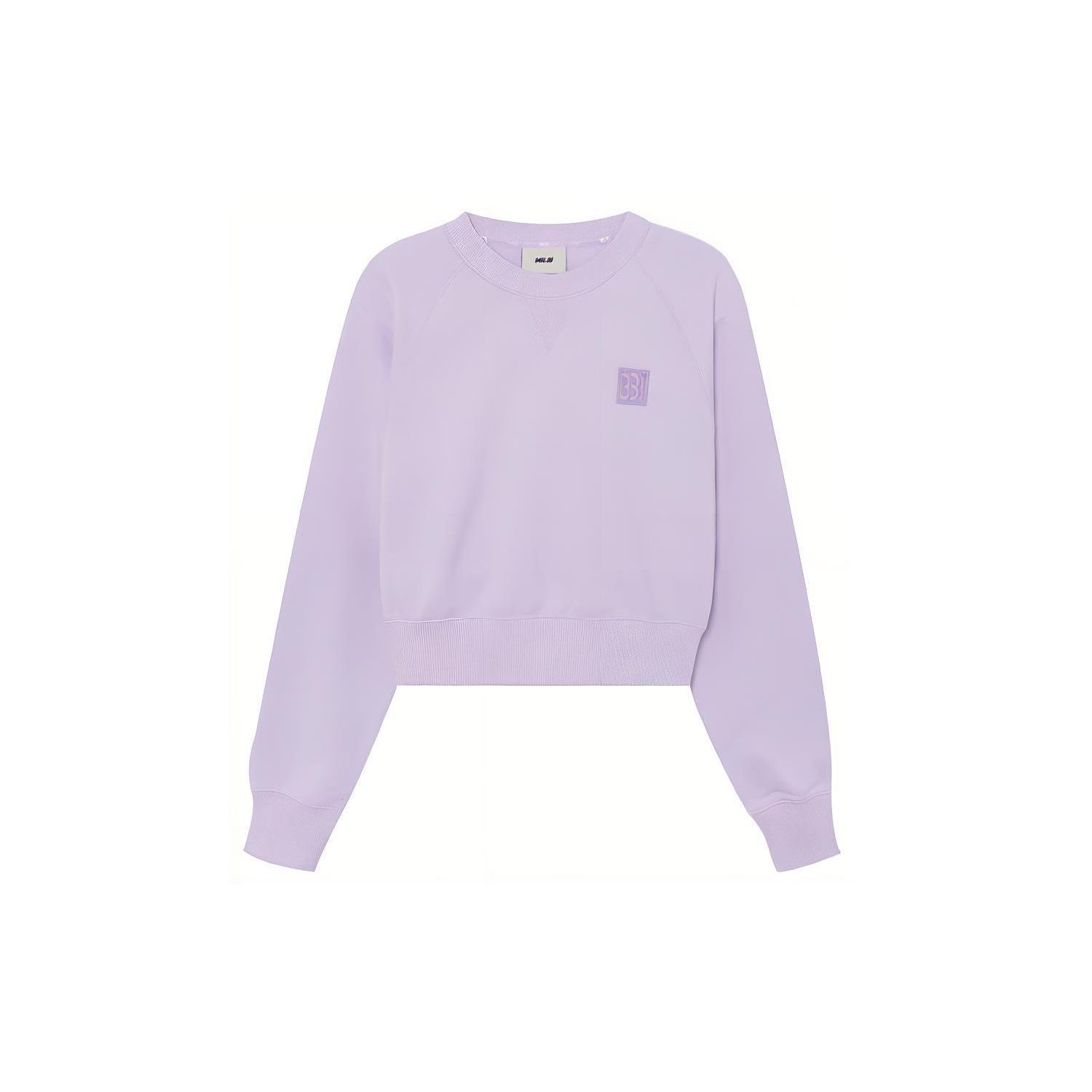MLB Sweatshirts Unisex Light Purple Crew Neck Moderate Regular 3FMTB0231-43LDL XS
