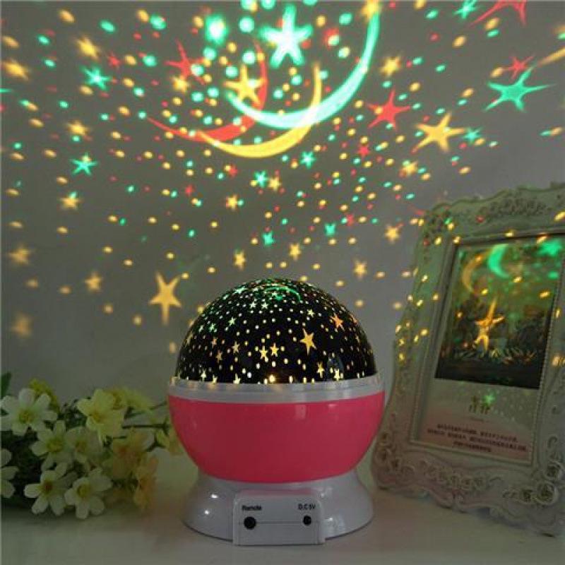 Romantic Rotating Starry Sky Night Light Projector for Bedroom