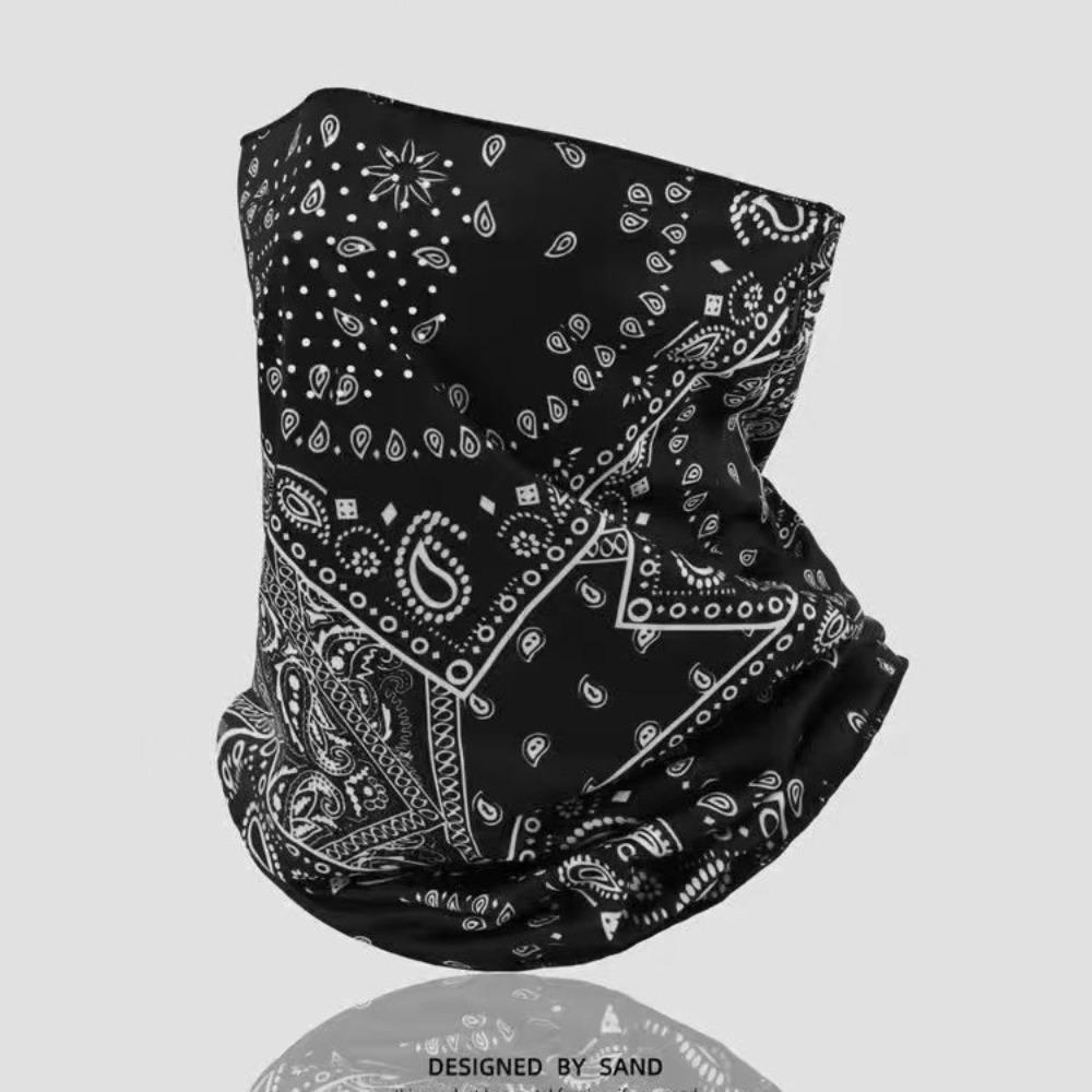 

Punk Sunscreen Mask for Men Women Summer Face Neck UV Protection Ear Scarf Hip Hop Outdoor Sports Cycling Bandana Scarfs чёрный