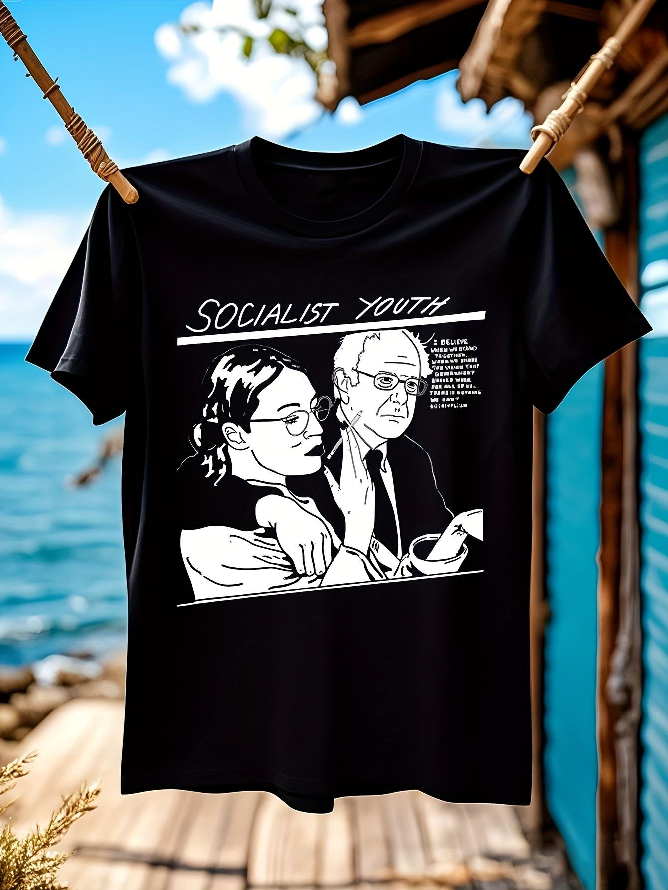 Bernie Sanders AOC Socialist Youth Graphic Tshirt Graphic... XXXL