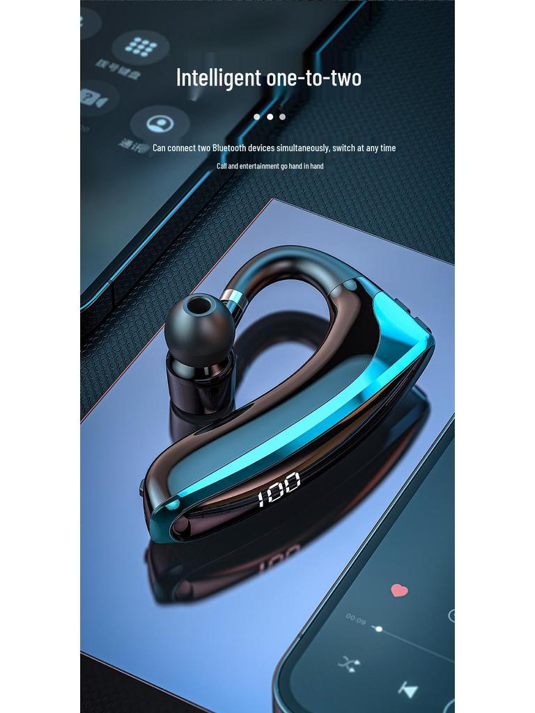2025 Wireless Ear-Hook Bluetooth Headphones - 240 Hr Battery, Noise Reduction