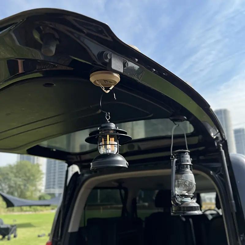 Magnetischer Zelt Haken für den Außenbereich, tragbarer multifunktionaler Zelt Decken Haken Ring, Saugnapf, Camping Seil Befestiger, Kerosinlampe Haken