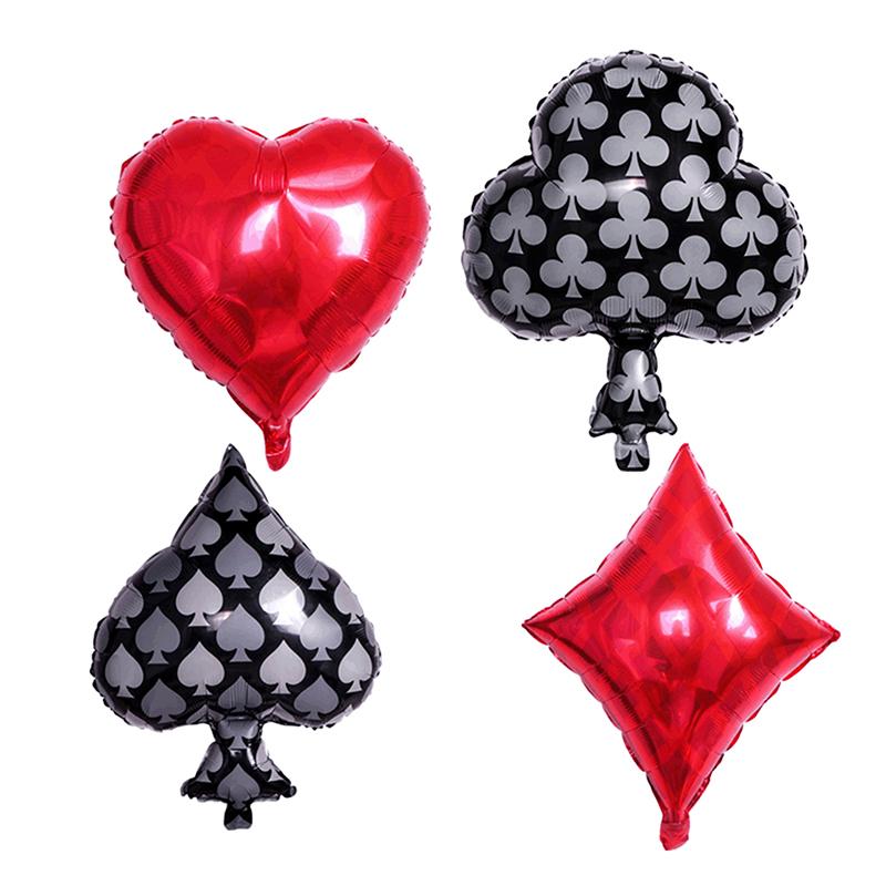 Quadratisches Herz Pik Folienballon Hochzeitsfeier Dekoration Thema Dekorative Artikel