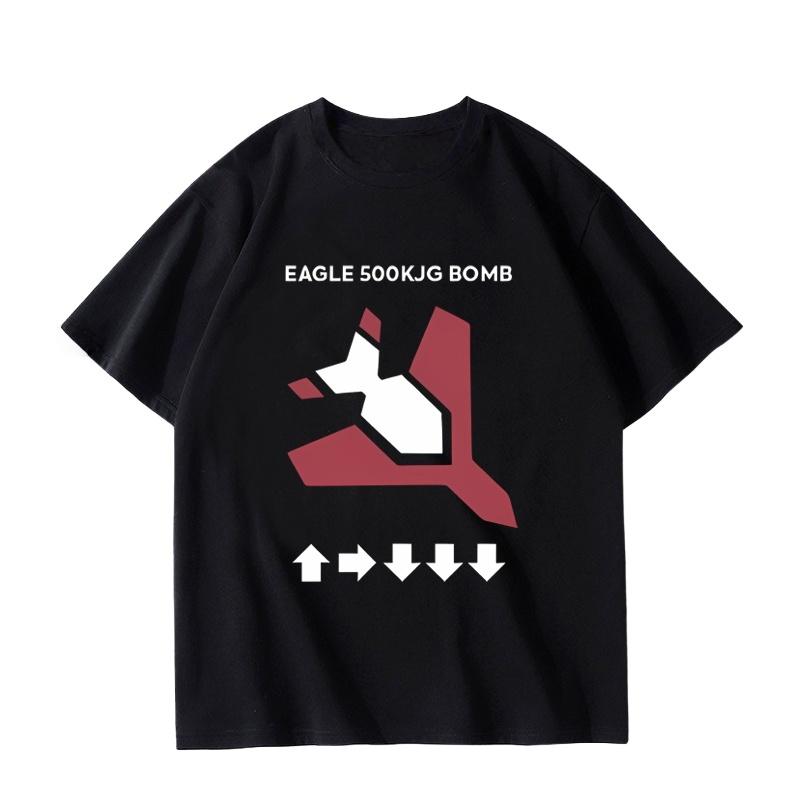 

2025 Summer New Hot Sale in The Jedi Diver 2 Hell Diver Game Theme CosT-shirt Men s and Women s Summer Cotton Breathable T-shirt S