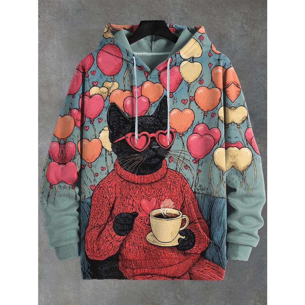 Astronaut Cat 3d Printing Hoodie Men Women Fashion Long Sleeve Hoodies Sweatshirt Oversized Coat Women Sweats Hoodies