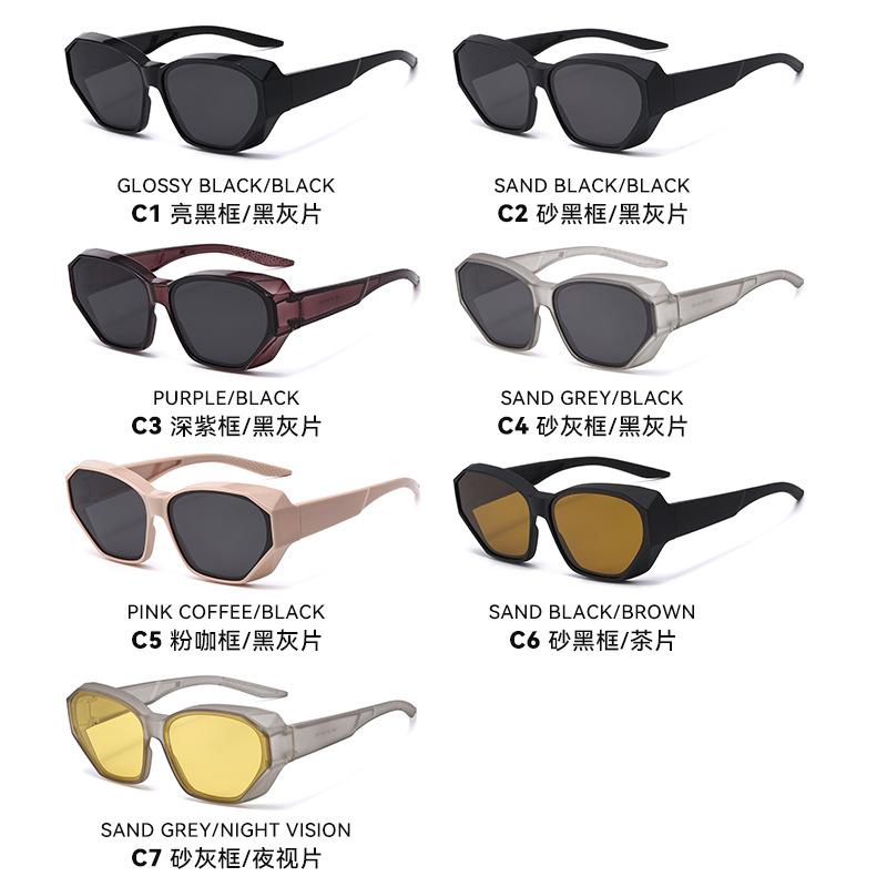 TR90New polarized sunglasses for women, with a polarized inner lens for nearsightedness, offering UV protection and a two-in-one design, ideal for