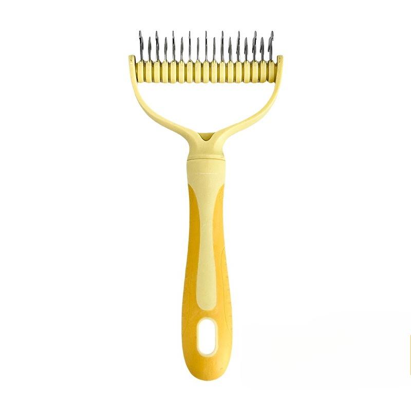 Dog Scratcher Comb Brush Long Hair Open Knots Remove Floating Self Cleaning Puppy Massage Brush Comb Pet Accessories