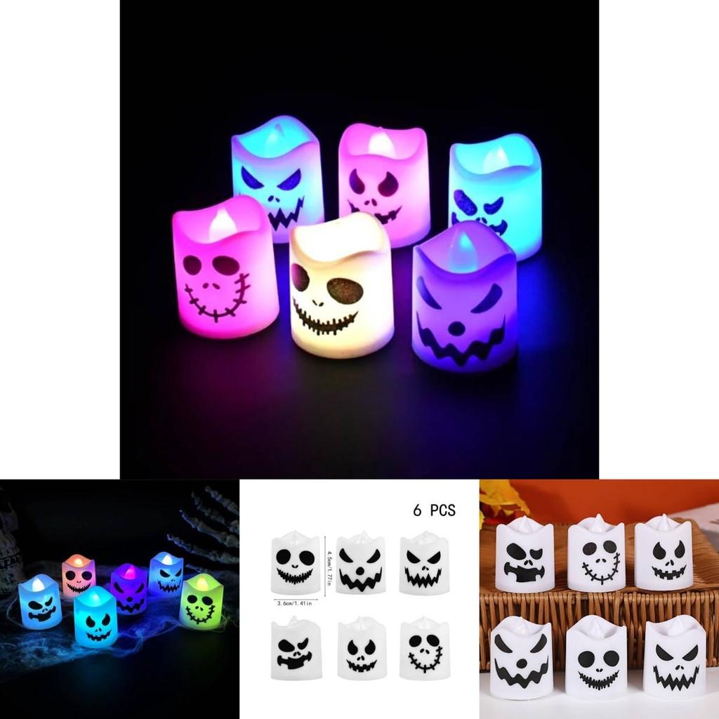Halloween Ghost Led Candle Light For Haunted House Party Decor