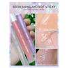 VIBELY Young Girl Fantasy Transparenter Spiegel Wässrige Lippenglasur Feiner Glitzer Perlmutt-Lipgloss Antihaft-Lipgloss-Grundierung