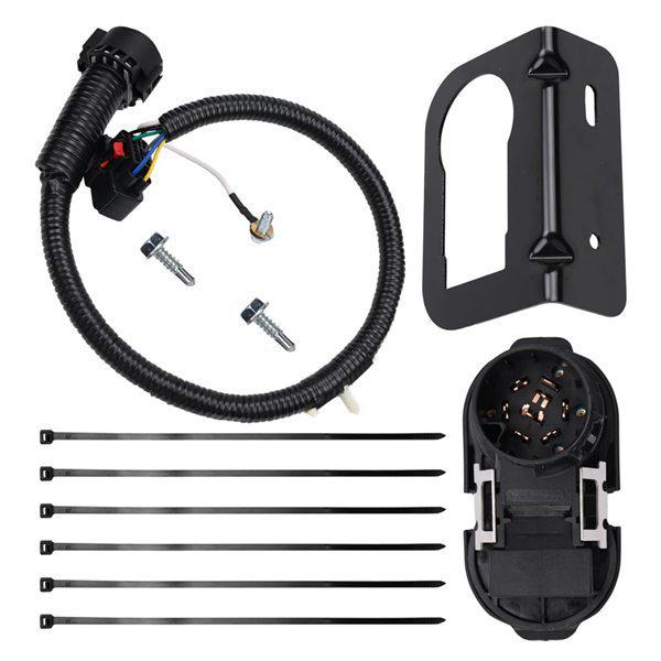 Ford Compatible Black ABS Trailer Connector Kit 9L3Z15A416A (1 Set)