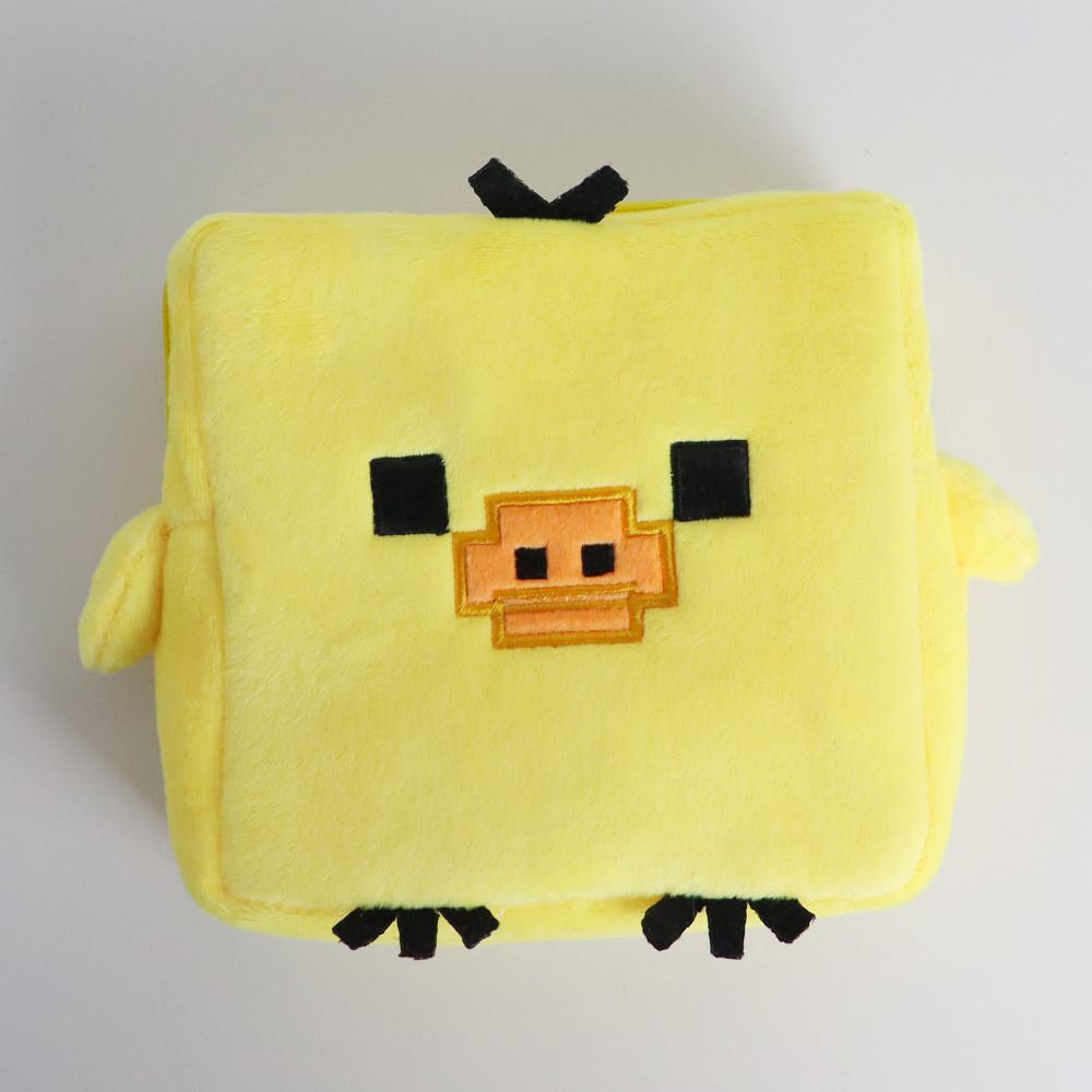 Pixel Art Game Plush Pencil Case Large Capacity Storage Bag For Kids And Teens