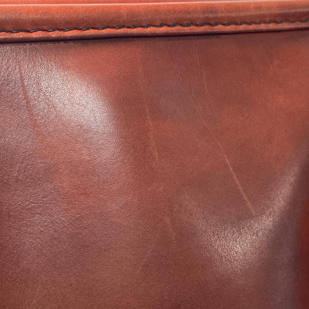 Used BerlutiShoulder Bag Red tea leather mens