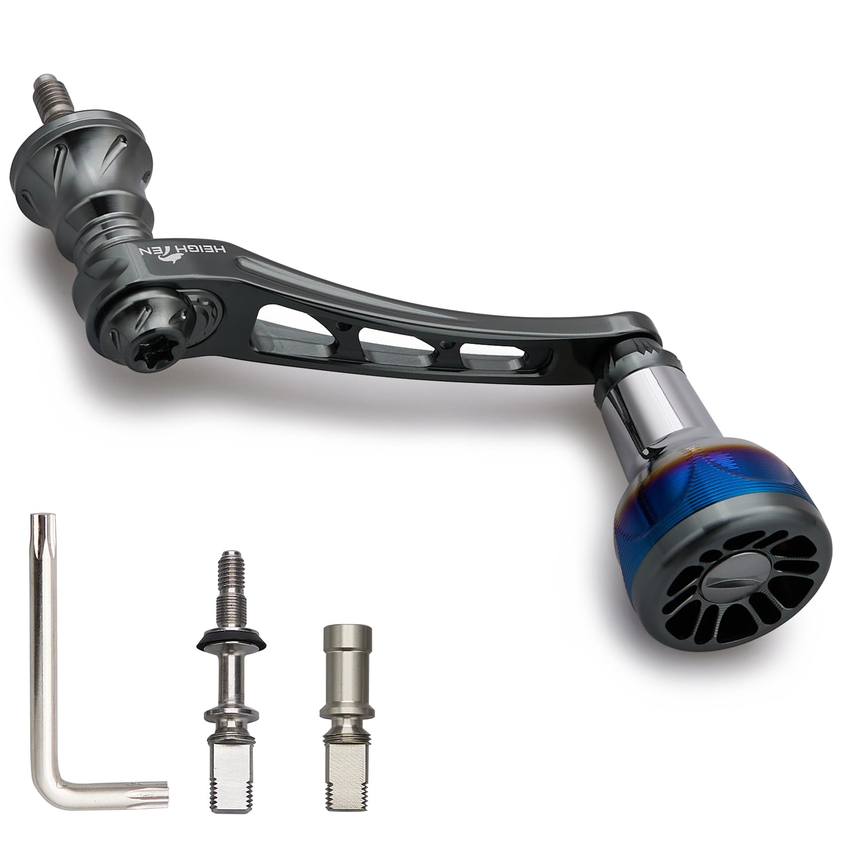 

HEIGHTEN Вариативная рукоятка катушки с новой ручкой-кнобом для Daiwa Shimano Универсальная серия Engine для спиннинговых катушек Серый 55-60 мм 24,5 мм (ДАЙВА) (Shimano) (Тьма