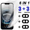 6-in-1 Hydrogel-Folie Displayschutz für iPhone 16E Vollabdeckung Schutz für Kamera Kratzfest Linse Gehärtetes Glas Schutzfolie