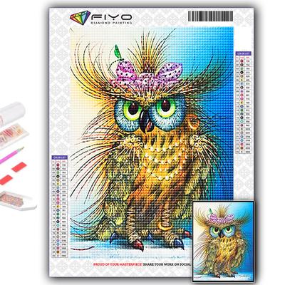 Diamond Painting Animal Owl Embroidery Cross Stitch Rhinestone Home Decor