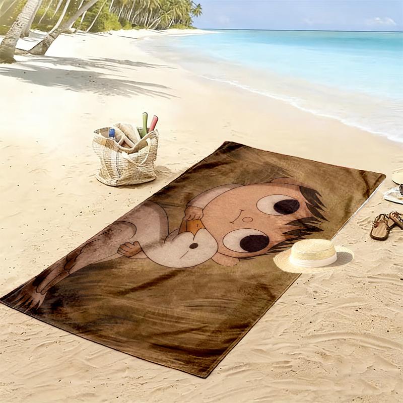 Over the Garden Wall Print Beach Towel, Large Soft Quick Dry Towel for Beach Camping Swimming