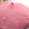 Sweet Mesh Veil Beret Cap Elegant Women Lady French Style Solid Color Beanie Hat